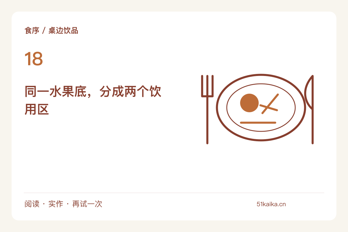 一壶水果饮分成冷热两版，上桌方式也跟着调整主题图解